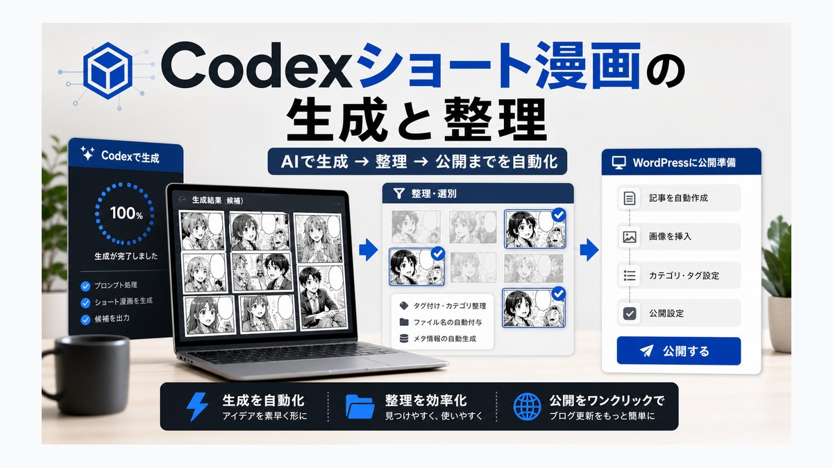 Codexショート漫画の生成と整理 thumbnail