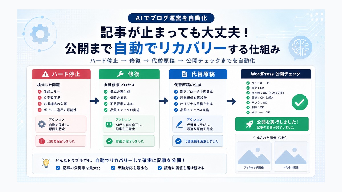 AdSense審査中のブログで自動投稿を止めすぎないための品質設計 thumbnail