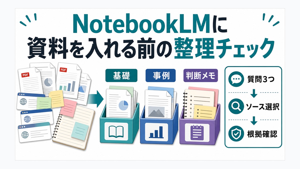NotebookLMに資料を入れる前の整理チェック thumbnail